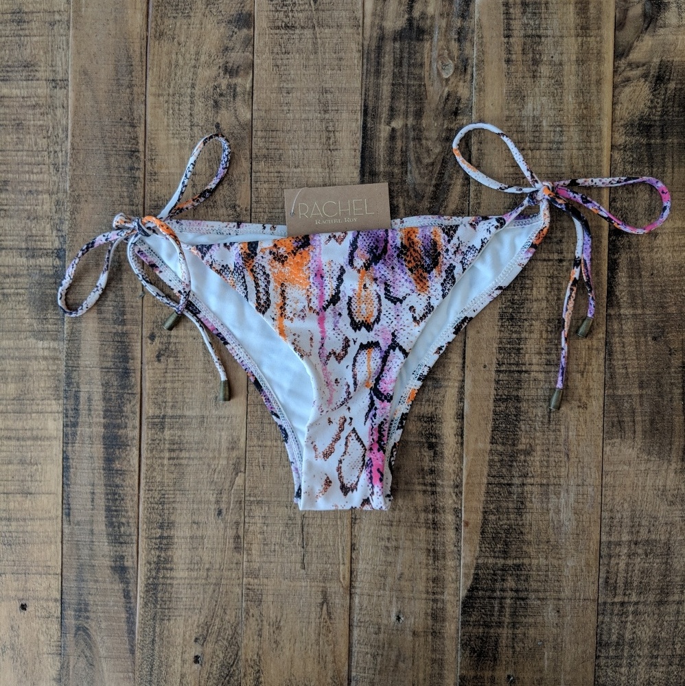Rachel Roy Rainbow Snake Print Bikini Bottom NWT